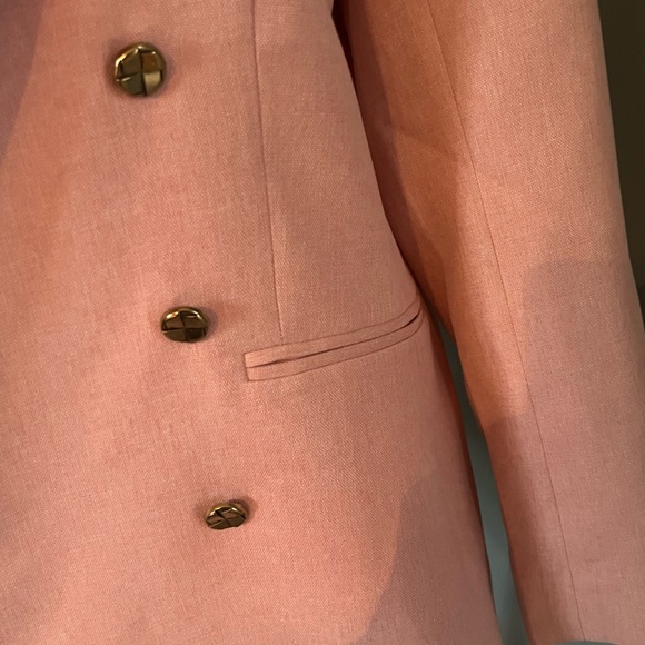 Women's Pink Double-Breasted Blazer - Companion Piece - Picture 6 of 6